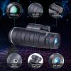 image10x42 Monocular Telescope  High Power Hunting Monocular with Smartphone Adapter ampamp Tripod for Bird Watching Hiking Camping Travel Outdoor Compact Monocular Telescope for Adults Camo