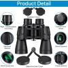 image20x50 High Power Binoculars for Bird Watching 28mm Large Eyepiece Life Waterproof Binoculars for Hunting Hiking Concert Travel with Smartphone Adapter BAK4 Prism FMC Lens BlackBlack