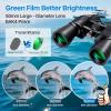 image20x50 High Power Binoculars for Bird Watching 28mm Large Eyepiece Life Waterproof Binoculars for Hunting Hiking Concert Travel with Smartphone Adapter BAK4 Prism FMC Lens BlackBlack