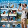 image20x50 High Power Binoculars for Bird Watching 28mm Large Eyepiece Life Waterproof Binoculars for Hunting Hiking Concert Travel with Smartphone Adapter BAK4 Prism FMC Lens BlackBlack