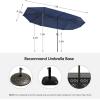imageFREE SOLDIER 13FT DoubleSided Patio Umbrella Outdoor Market Umbrella Extra Large Table Umbrella with Crank Navy