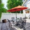 imageFREE SOLDIER 13FT DoubleSided Patio Umbrella Outdoor Market Umbrella Extra Large Table Umbrella with Crank Orange Red