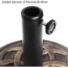 imageFREE SOLDIER 20lbs Umbrella Base 165Inch Classic Resin Patio Umbrella Stand Heavy Duty Outdoor Market Umbrella Holder