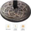 imageFREE SOLDIER 20lbs Umbrella Base 165Inch Classic Resin Patio Umbrella Stand Heavy Duty Outdoor Market Umbrella Holder