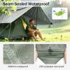 imageFREE SOLDIER Camping Tarp Waterproof Portable Multifunctional Outdoor Traveling Awning Backpacking Shelter Rain Tarp Bean Green 10105ftBean Green 10105ft