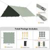 imageFREE SOLDIER Camping Tarp Waterproof Portable Multifunctional Outdoor Traveling Awning Backpacking Shelter Rain Tarp Bean Green 10105ftBean Green 10105ft