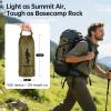 imageFREE SOLDIER Camping Tarp Waterproof Portable Multifunctional Outdoor Traveling Awning Backpacking Shelter Rain Tarp Bean Green 10105ftBrown 1313ft