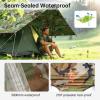 imageFREE SOLDIER Camping Tarp Waterproof Portable Multifunctional Outdoor Traveling Awning Backpacking Shelter Rain Tarp Bean Green 10105ftCamo 10105ft