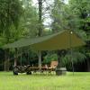 imageFREE SOLDIER Camping Tarp Waterproof Portable Multifunctional Outdoor Traveling Awning Backpacking Shelter Rain Tarp Bean Green 10105ftDark Green 10105ft