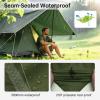 imageFREE SOLDIER Camping Tarp Waterproof Portable Multifunctional Outdoor Traveling Awning Backpacking Shelter Rain Tarp Bean Green 10105ftDark Green 10105ft
