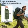 imageFREE SOLDIER Camping Tarp Waterproof Portable Multifunctional Outdoor Traveling Awning Backpacking Shelter Rain Tarp Bean Green 10105ftDark Green 1013ft