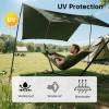 imageFREE SOLDIER Camping Tarp Waterproof Portable Multifunctional Outdoor Traveling Awning Backpacking Shelter Rain Tarp Bean Green 10105ftDark Green 1313ft
