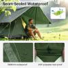 imageFREE SOLDIER Camping Tarp Waterproof Portable Multifunctional Outdoor Traveling Awning Backpacking Shelter Rain Tarp Bean Green 10105ftDark Green 1313ft