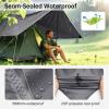 imageFREE SOLDIER Camping Tarp Waterproof Portable Multifunctional Outdoor Traveling Awning Backpacking Shelter Rain Tarp Bean Green 10105ftGray 10105ft