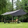 imageFREE SOLDIER Camping Tarp Waterproof Portable Multifunctional Outdoor Traveling Awning Backpacking Shelter Rain Tarp Bean Green 10105ftGray 10105ft