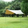 imageFREE SOLDIER Camping Tarp Waterproof Portable Multifunctional Outdoor Traveling Awning Backpacking Shelter Rain Tarp Bean Green 10105ftGreenish Brown 1012ft