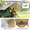 imageFREE SOLDIER Camping Tarp Waterproof Portable Multifunctional Outdoor Traveling Awning Backpacking Shelter Rain Tarp Bean Green 10105ftGreenish Brown 1012ft