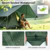 imageFREE SOLDIER Camping Tarp Waterproof Portable Multifunctional Outdoor Traveling Awning Backpacking Shelter Rain Tarp Bean Green 10105ftLake Green 10105ft