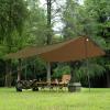 imageFREE SOLDIER Camping Tarp Waterproof Portable Multifunctional Outdoor Traveling Awning Backpacking Shelter Rain Tarp Bean Green 10105ftOlivegreen 10105ft