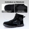 imageFREE SOLDIER Hiking Work Boots Mens Tactical Boots 6 Inches Waterproof Military Boots Outdoors Desert BootsBlack