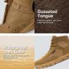 imageFREE SOLDIER Hiking Work Boots Mens Tactical Boots 6 Inches Waterproof Military Boots Outdoors Desert BootsBrown