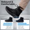imageFREE SOLDIER Hiking Work Boots Mens Tactical Boots 6 Inches Waterproof Military Boots Outdoors Desert BootsClassic Black