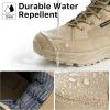 imageFREE SOLDIER Hiking Work Boots Mens Tactical Boots 6 Inches Waterproof Military Boots Outdoors Desert BootsClassic Tan