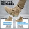 imageFREE SOLDIER Hiking Work Boots Mens Tactical Boots 6 Inches Waterproof Military Boots Outdoors Desert BootsClassic Tan