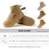 imageFREE SOLDIER Hiking Work Boots Mens Tactical Boots 6 Inches Waterproof Military Boots Outdoors Desert BootsLight Brown