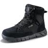 imageFREE SOLDIER Hiking Work Boots Womens Tactical Boots 6 Inches Lightweight Waterproof Military Boots Outdoors Desert BootsBlack