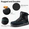 imageFREE SOLDIER Hiking Work Boots Womens Tactical Boots 6 Inches Lightweight Waterproof Military Boots Outdoors Desert BootsBlack