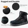 imageFREE SOLDIER Hiking Work Boots Womens Tactical Boots 6 Inches Lightweight Waterproof Military Boots Outdoors Desert BootsBlack