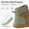 imageFREE SOLDIER Hiking Work Boots Womens Tactical Boots 6 Inches Lightweight Waterproof Military Boots Outdoors Desert BootsLight Brown