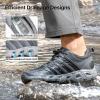 imageFREE SOLDIER Mens Hiking Shoes Summer Quick Dry Work Shoes for Water Trekking Tactical Boots Ventilated Ultra LightGrey