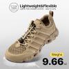 imageFREE SOLDIER Mens Hiking Shoes Summer Quick Dry Work Shoes for Water Trekking Tactical Boots Ventilated Ultra LightTan
