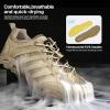 imageFREE SOLDIER Mens Hiking Shoes Summer Quick Dry Work Shoes for Water Trekking Tactical Boots Ventilated Ultra LightTan