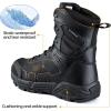 imageFREE SOLDIER Mens Military Tactical Boots Waterproof Hiking Work Boots Durable Combat BootsBlack