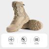 imageFREE SOLDIER Mens Military Tactical Boots Waterproof Hiking Work Boots Durable Combat BootsTan