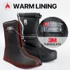 imageFREE SOLDIER Mens Snow Boots Insulated Waterproof Hiking Winter Shoes Nonslip Outdoor Ankle Cold Weather BootsBlack