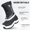 imageFREE SOLDIER Mens Snow Boots Insulated Waterproof Hiking Winter Shoes Nonslip Outdoor Ankle Cold Weather BootsDeep Black