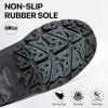 imageFREE SOLDIER Mens Snow Boots Insulated Waterproof Hiking Winter Shoes Nonslip Outdoor Ankle Cold Weather BootsDeep Black
