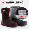 imageFREE SOLDIER Mens Snow Boots Insulated Waterproof Hiking Winter Shoes Nonslip Outdoor Ankle Cold Weather BootsDeep Grey