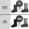 imageFREE SOLDIER Mens Snow Boots Insulated Waterproof Hiking Winter Shoes Nonslip Outdoor Ankle Cold Weather BootsGrey
