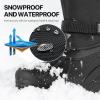 imageFREE SOLDIER Mens Snow Boots Insulated Waterproof Hiking Winter Shoes Nonslip Outdoor Ankle Cold Weather BootsVelvet Black