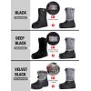 imageFREE SOLDIER Mens Snow Boots Insulated Waterproof Hiking Winter Shoes Nonslip Outdoor Ankle Cold Weather BootsVelvet Grey