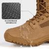 imageFREE SOLDIER Mens Tactical Boots 8 Inches Lightweight Combat Boots Durable Suede Leather Military Work Boot Desert BootDark Brown