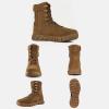 imageFREE SOLDIER Mens Tactical Boots 8 Inches Lightweight Combat Boots Durable Suede Leather Military Work Boot Desert BootDeep Brown