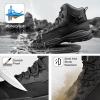 imageFREE SOLDIER Mens Tactical Hiking Boots Breathable Desert Boots Lightweight Work Military BootsBlack