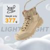 imageFREE SOLDIER Mens Tactical Hiking Boots Breathable Desert Boots Lightweight Work Military BootsTan