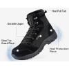 imageFREE SOLDIER Mens Tactical Hiking Boots Lightweight Comfortable Combat Work Boots 6 InchesBlack